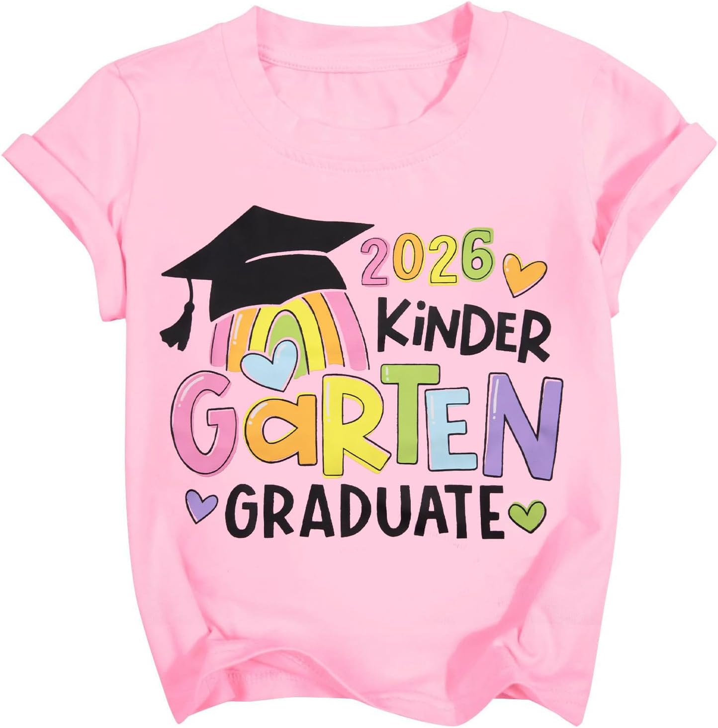 Kindergarten Graduation Shirt for Girl: Last Day of School Shirt Kids 2026 Preschool Graduation Gift Tee Top