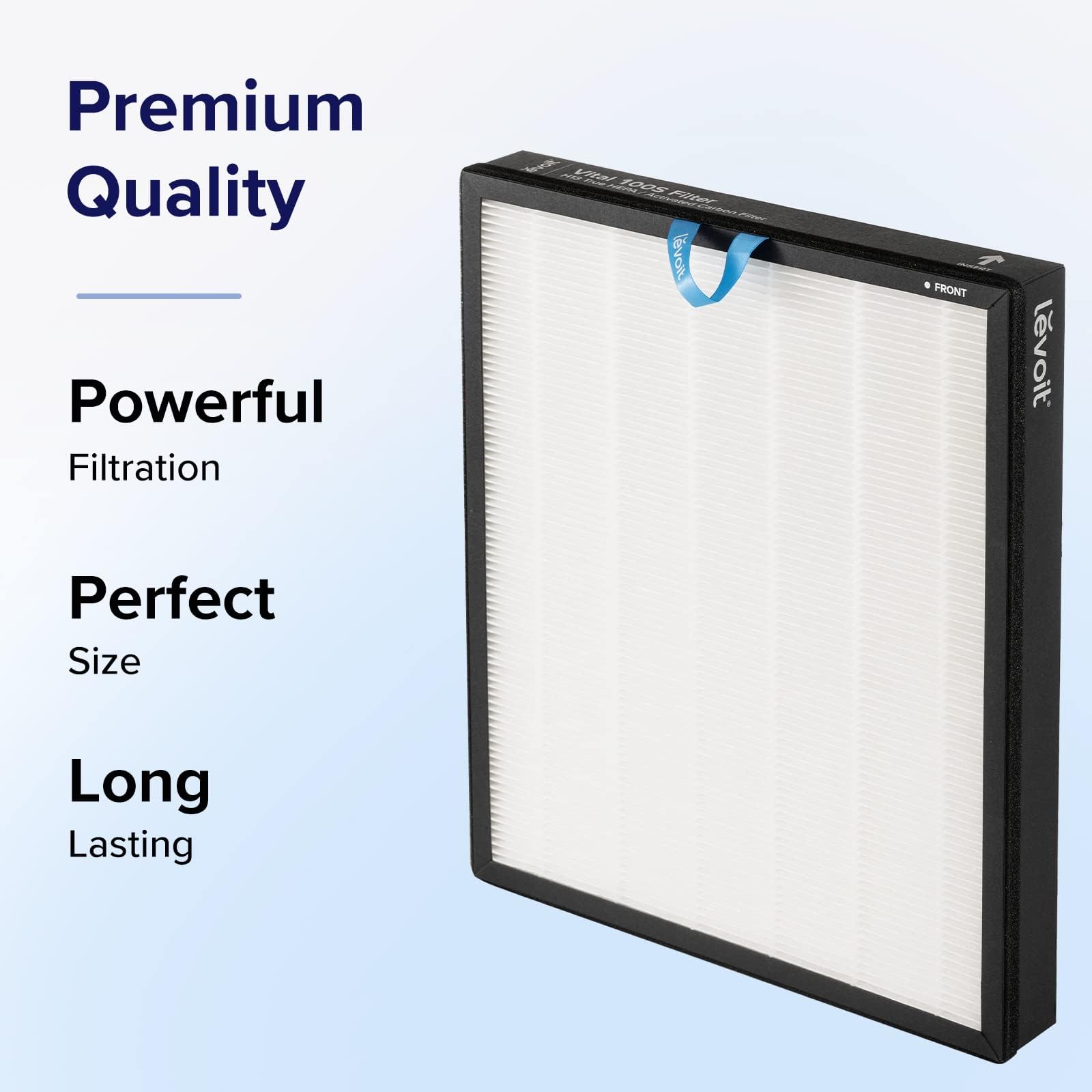 LEVOIT Vital 100S Originaler Ersatzfilter, hocheffizienter Aktivkohlefilter und Vorfilter, HEPA Filter, gegen 99,97 Prozent von Schimmel Staub Pollen Allergene für Allergiker Raucher