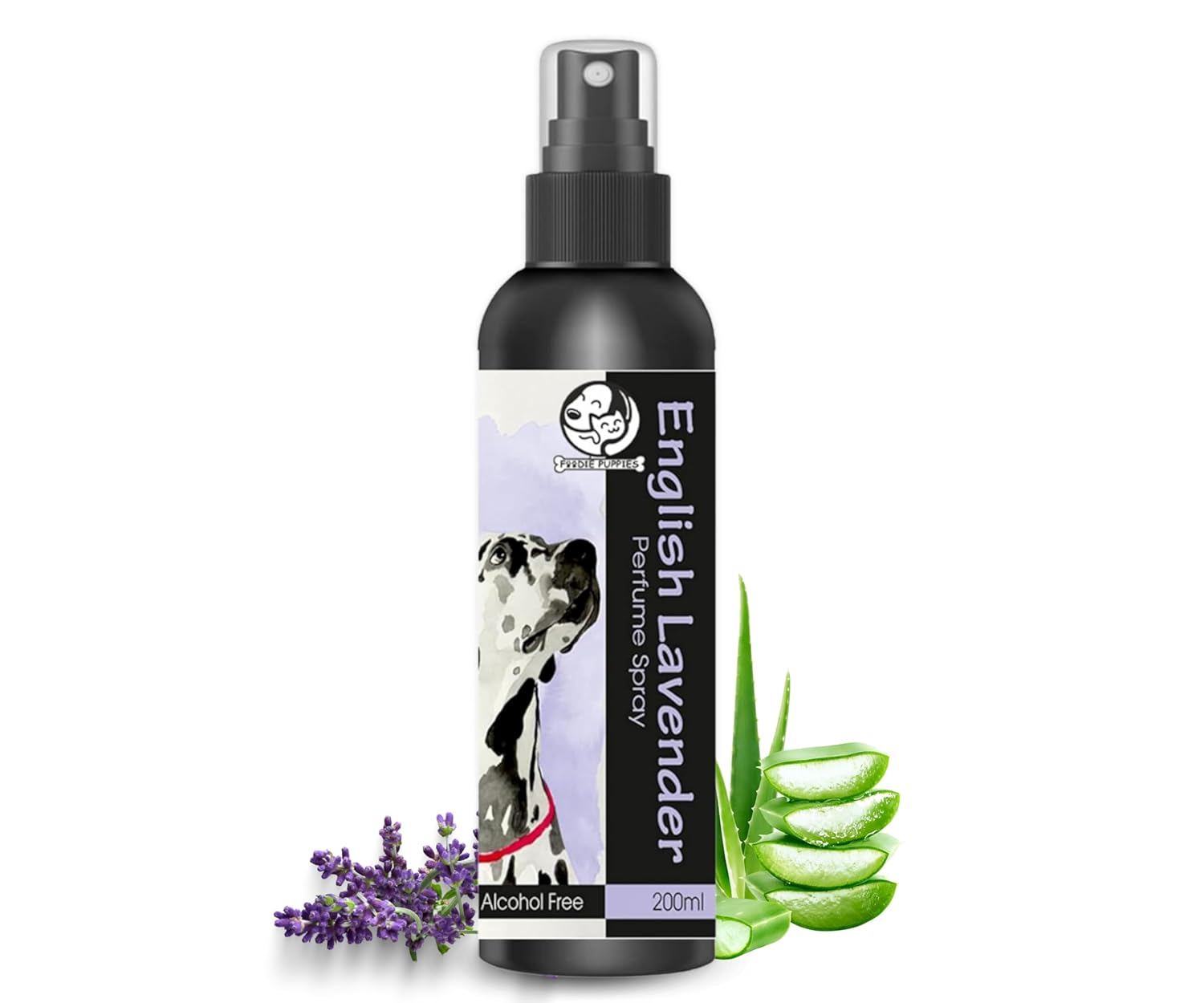 Foodie Puppies Dog Perfume Spray English Lavender – 200ml | Extract of Lavender and Aloe-vera | Daily use, Safe Deodorizer, Coat Perfume, Body Bad Odor – Safe & Effective Pet-Friendly Formula for Dogs