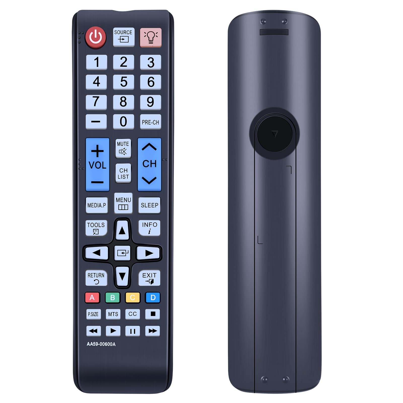 AA59-00600A Replacement Remote Control Compatible for Samsung TV UN22F5000AF UUN26EH4000 N26EH4000F UN26EH4000FXZA UN29F4000 UN29F4000AF UN32EH4050F UN32EH5000F UN32F5000AF UN40F5000AF UN46F5000AF