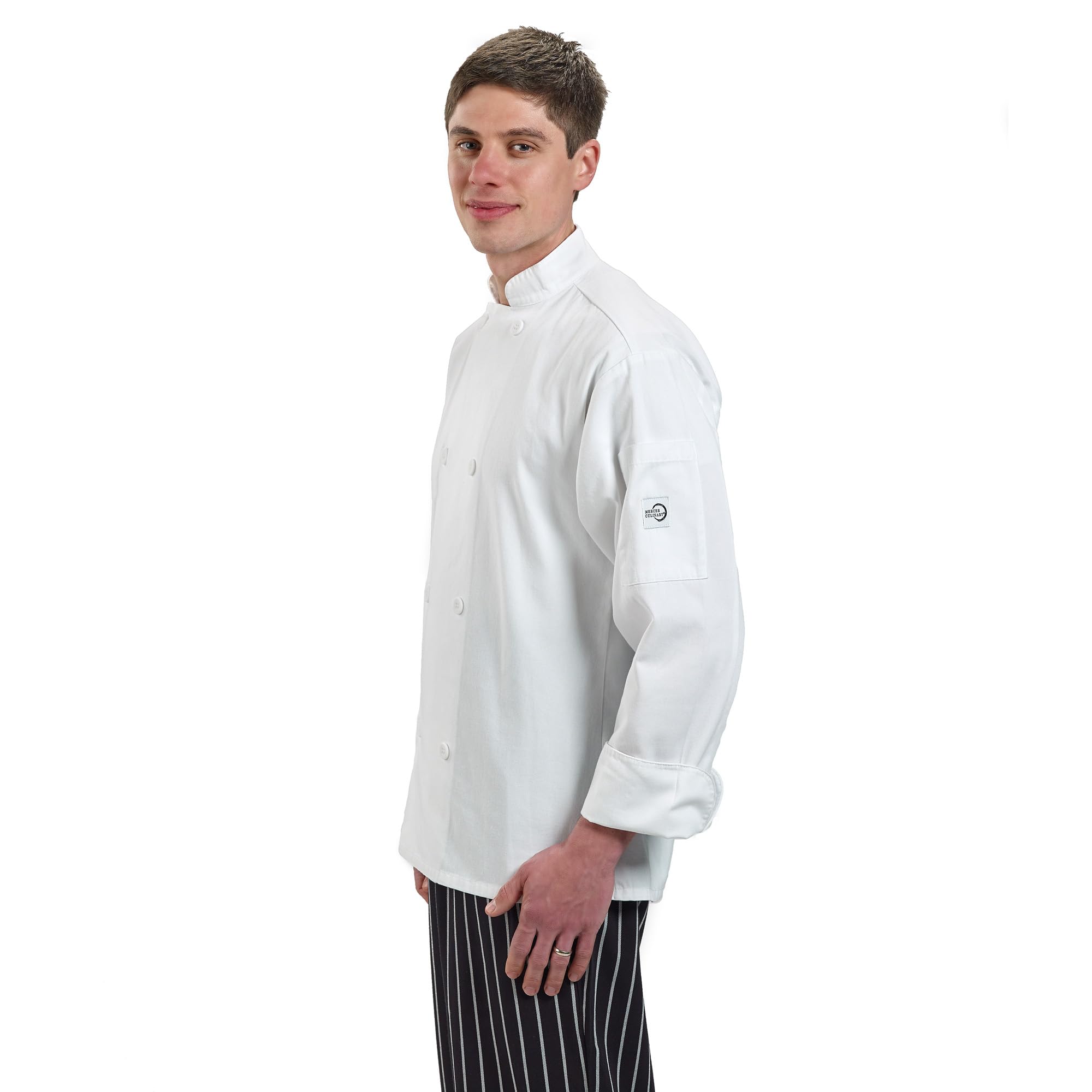 Mercer Culinary Millennia Unisex Kochjacke mit traditionellen Knöpfen