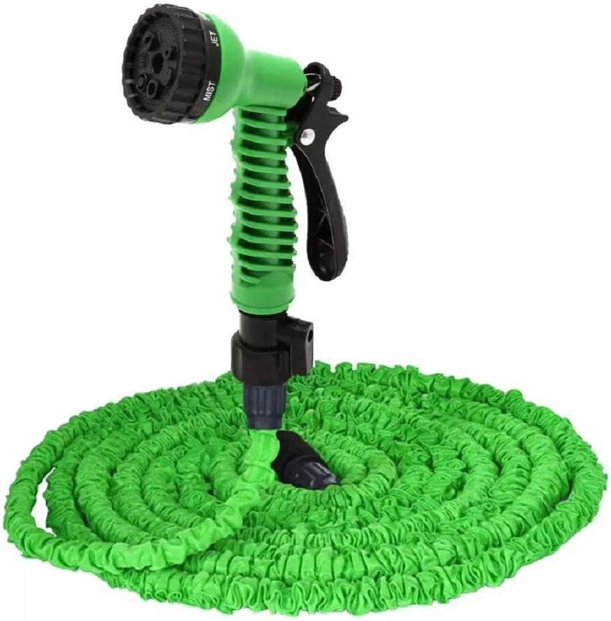 Newlly 50 Ft Expandable Hose Pipe Nozzle for Garden Wash Car Bike with Spray Gun and 7 Adjustable Modes Magic Flexible Water Hose Plastic Hoses Pipe with Spray Gun to Watering Washing Cars