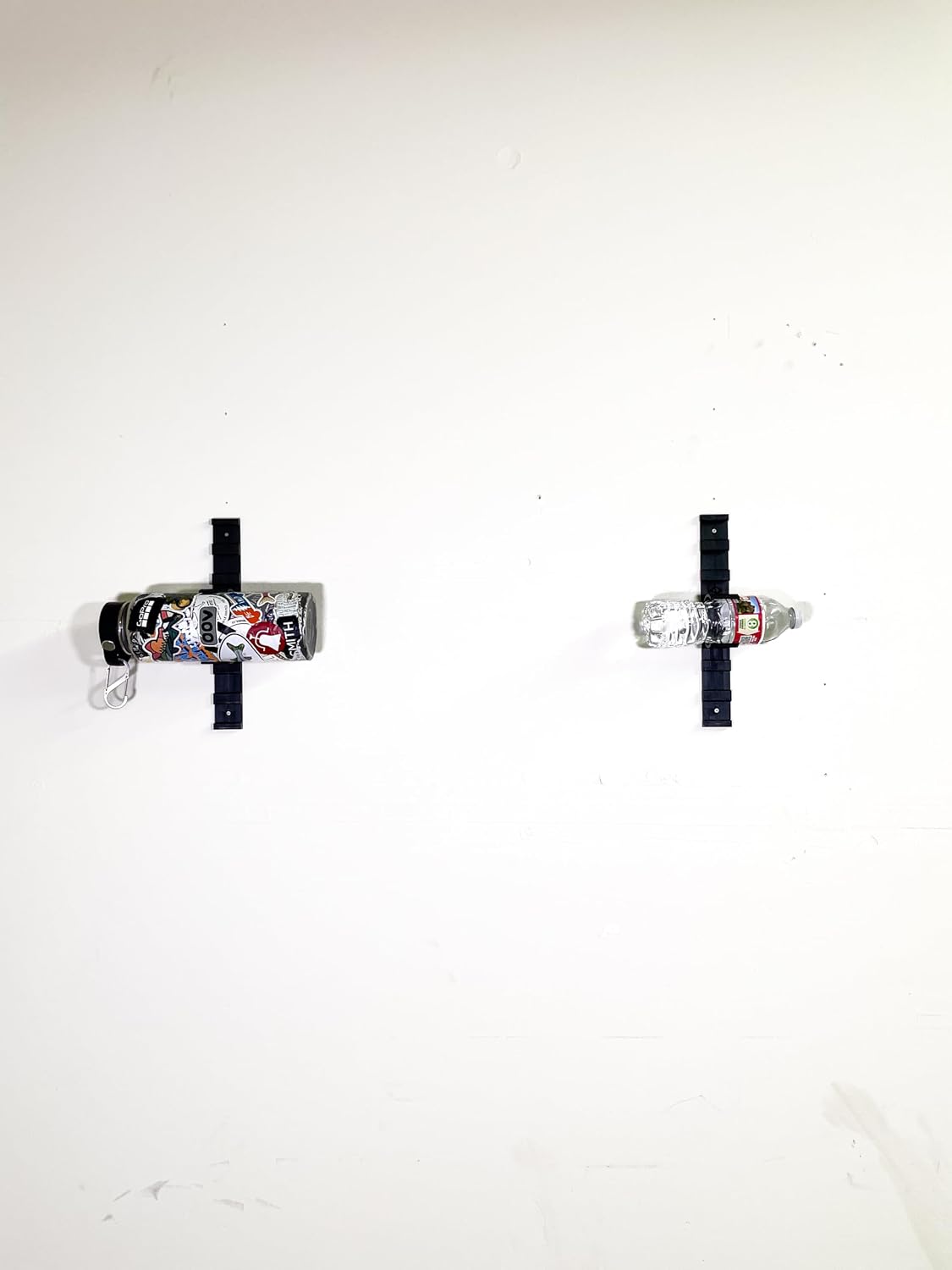 Bottle Holder Wall Mount — Modular Rail Attachment for Water Bottle Storage | 2" 2.5" 3" 4", PETG, Made in USA