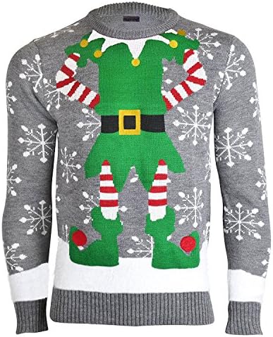 NOROZE Premium Mens Novelty Knitted Christmas Sweater Jumpers