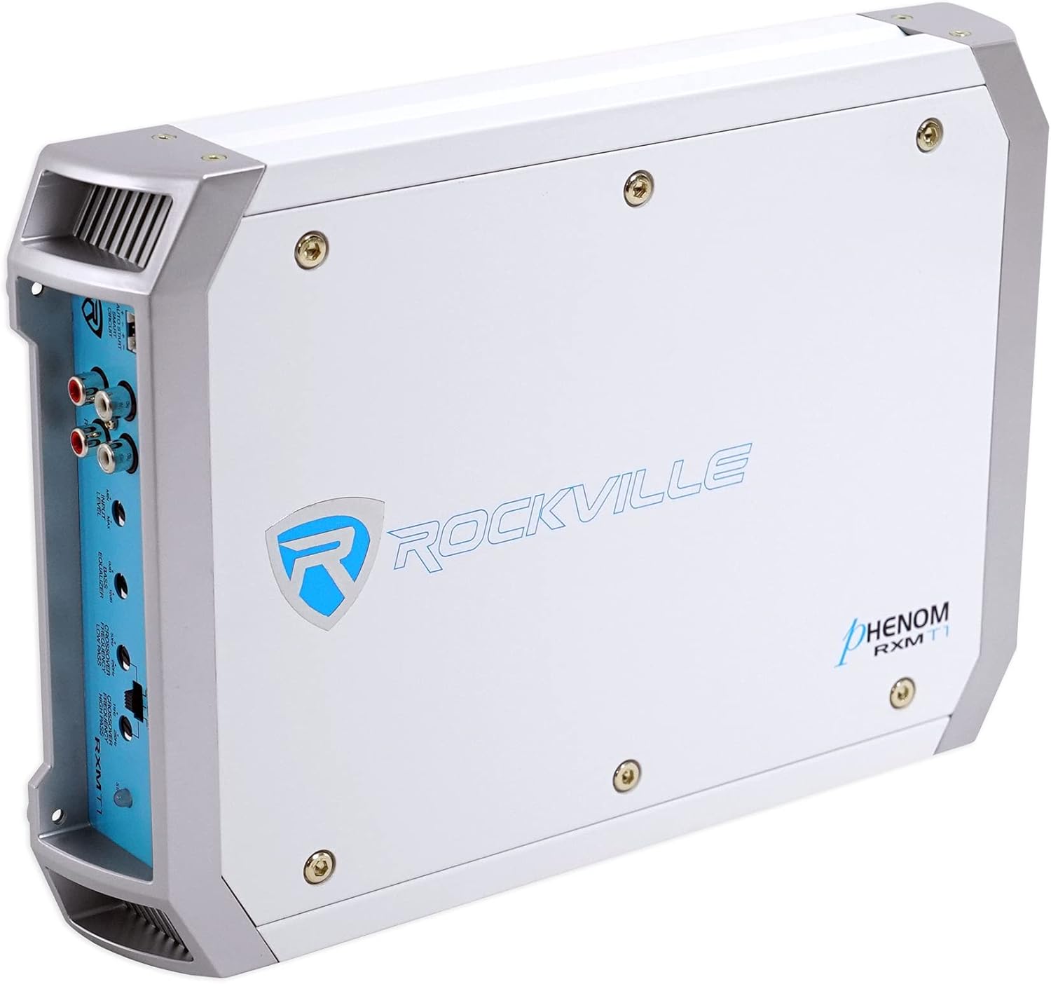 Rockville RXM-T1 1500W Peak / 370W RMS 2-Channel Amplifier, Waterproof Coating, Class A/B Circuitry for Boats