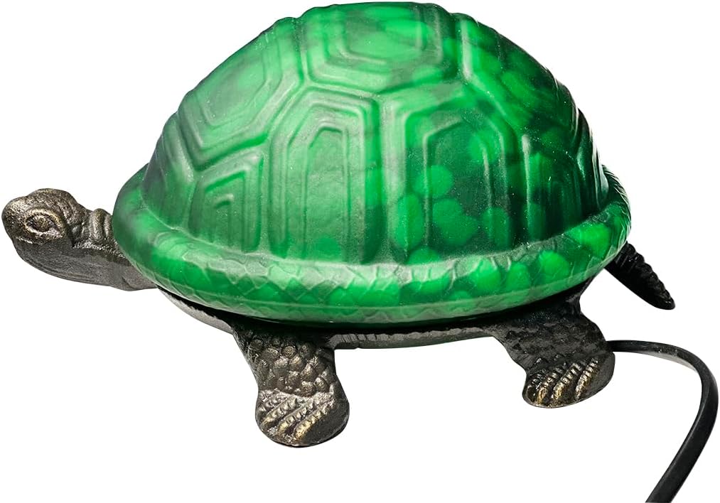 HUIMEIJU Tiffany Glass Turtle Table lamp,bedrrom Night Light.HMJ80015