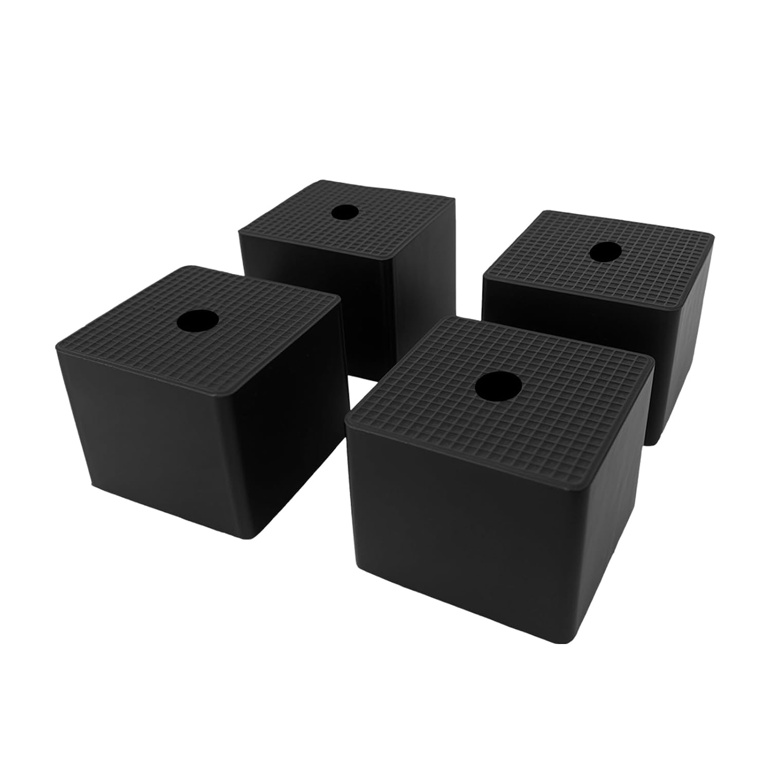 50x50x40 mm (Approx 2X 2 x 1.6in) Thick Rubber Pad Anti Vibration Pads, 4 Pack Square Rubber Isolation Mounts, Shock Absorber for Washing Machine, Dryer, HVAC, Compressor, and Fitness Equipment