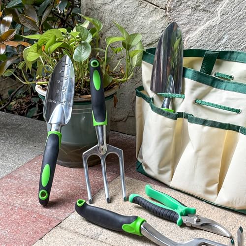 Set de herramientas de jardinería 19 piezas acero inoxidable miniatura 3