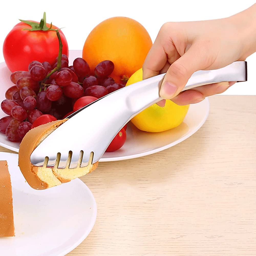 1 Pinza da Cucina in Acciaio Inossidabile Resistente al Calore, pinze per Barbecue Cave, Utensili da Cucina, Accessori per Barbecue