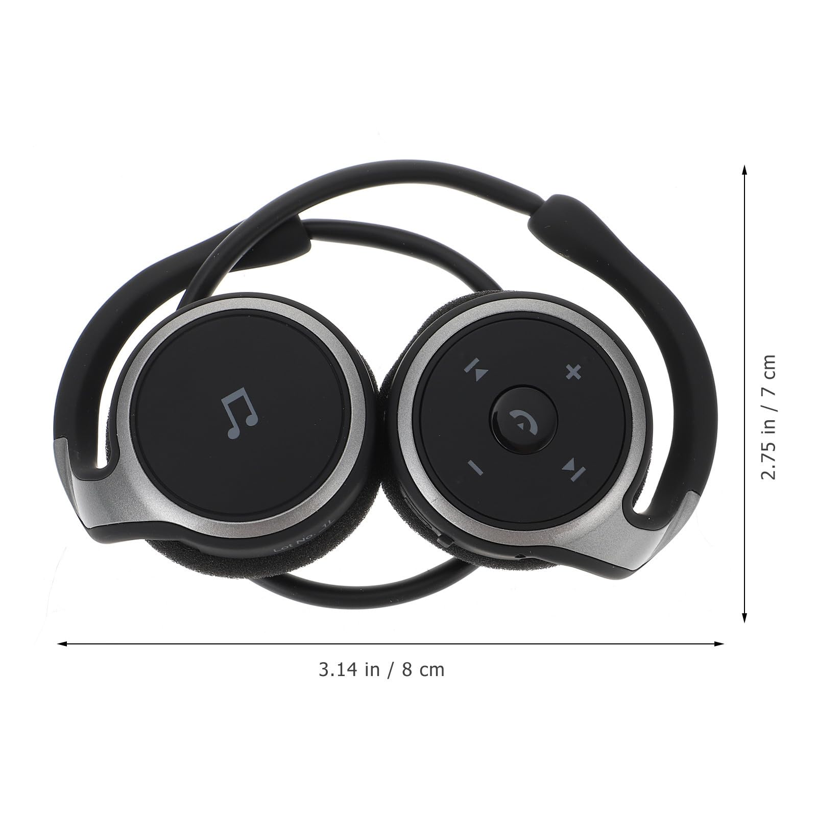 Beavorty Auricolare Wireless con Gancio, Versione 4.1, Abs, Nero | Design Ergonomico, Comodo da Indossare, Adatto alla Corsa, Facile da Portare in Tasca o Zaino
