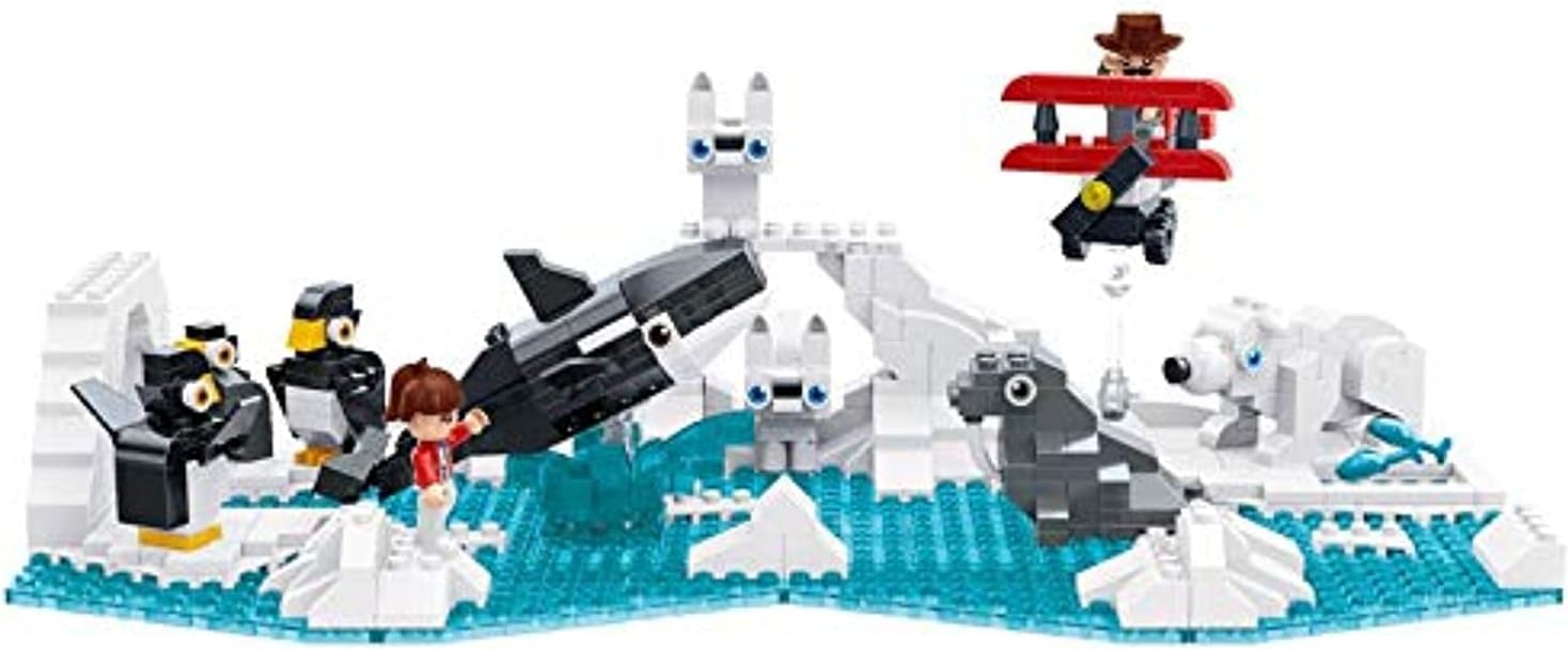 Qnimals Glacier, Multi Color, 6666, 147 Pieces