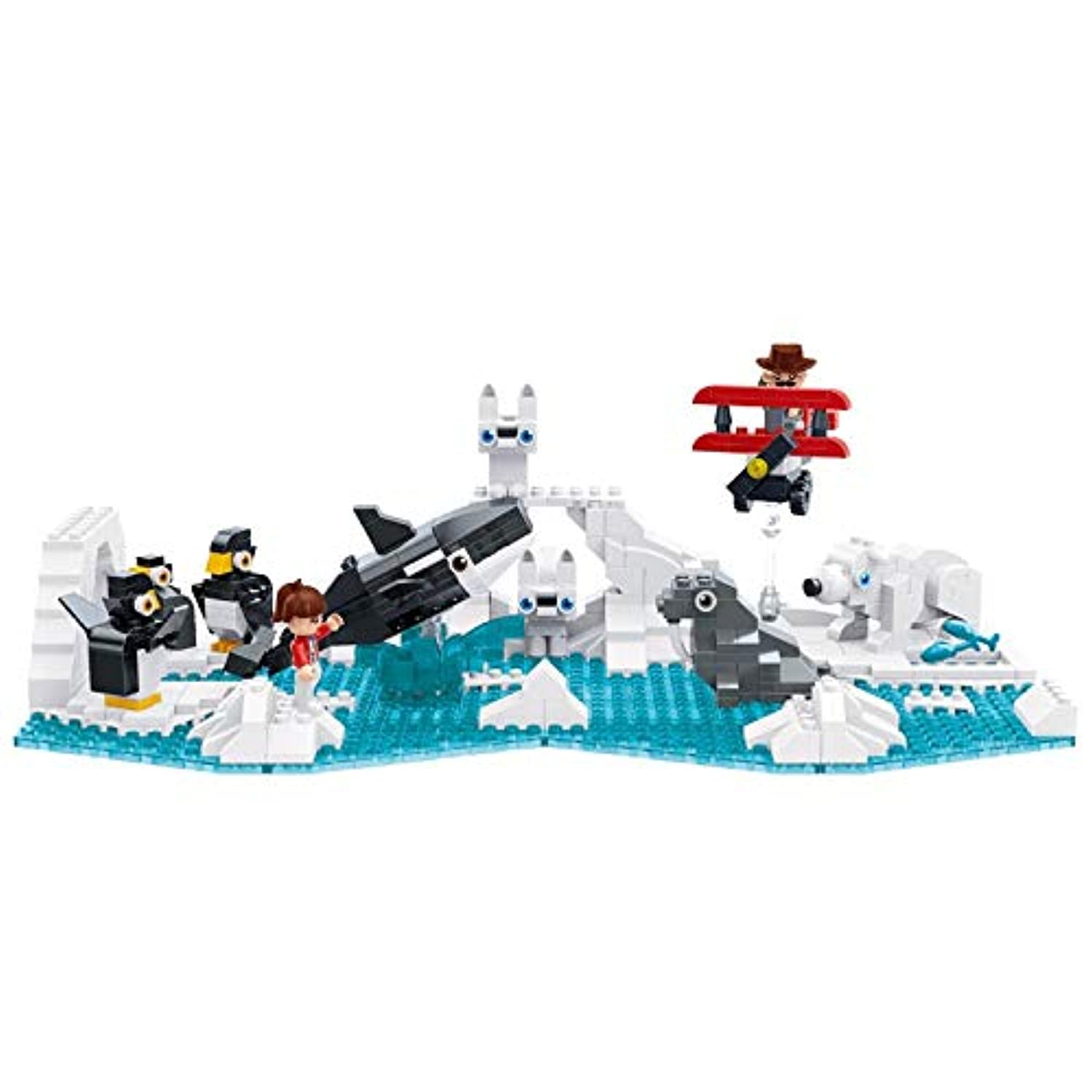 Qnimals Glacier, Multi Color, 6666, 147 Pieces