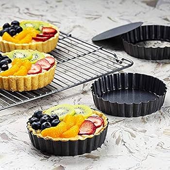 Amazon | KIUKIU タルト型 底取式 6個セット 10cm パイ型