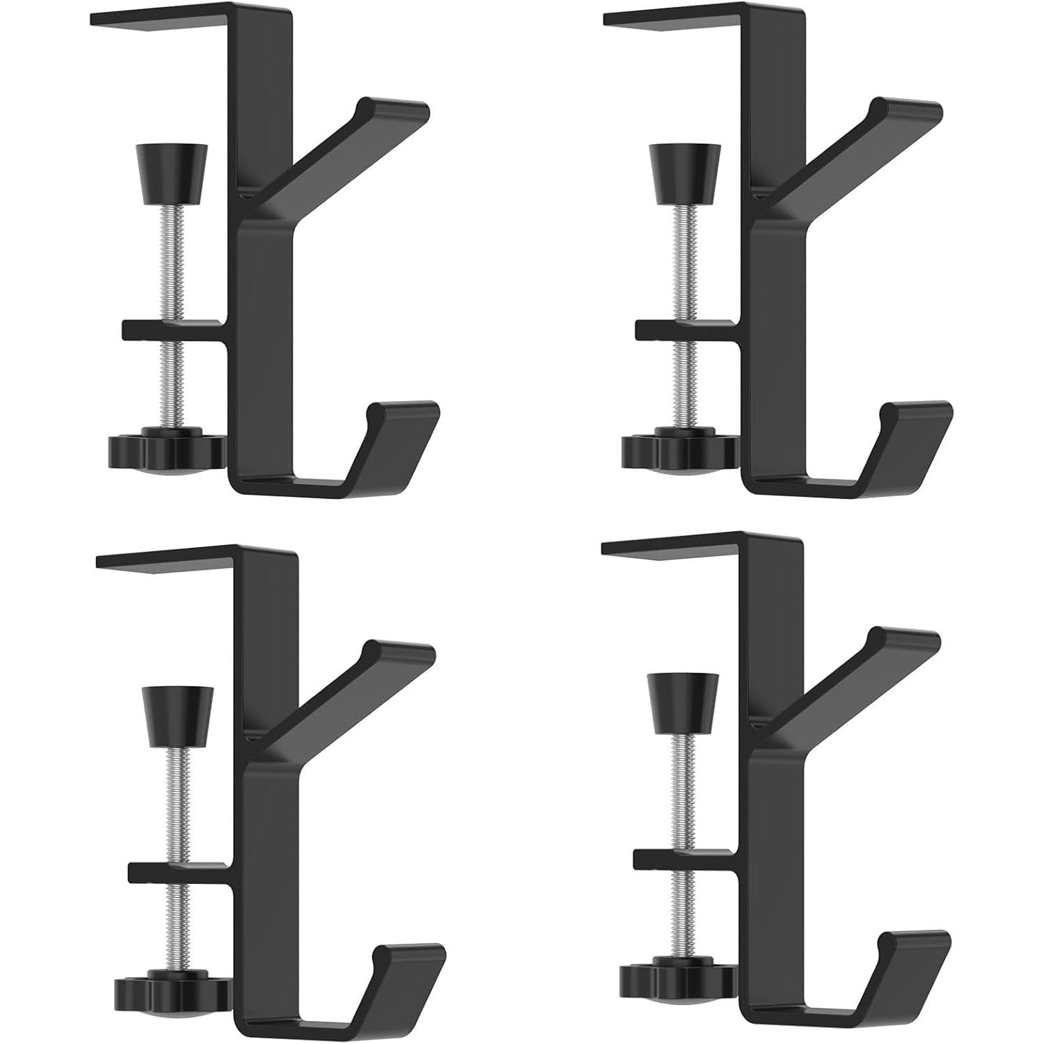 Ysaca Stocking Hangers for Fireplace,Garland Hanger,Adjustable Heavy Duty Stocking Hooks,Christmas Stocking Holders for Mantle Garland Hanger Mantle Hooks (Black)