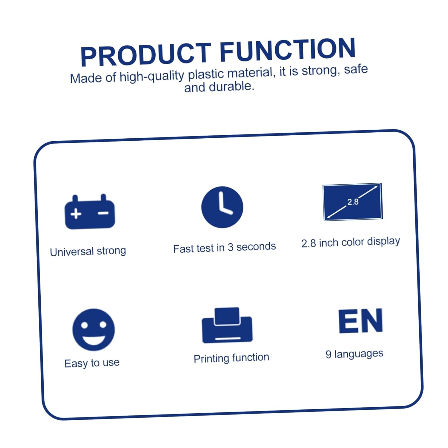 Auto Battery Testing Tool Car Battery Tester Portable Load Tester Printer Multilingual