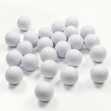 KOFULL Foam Golf Practice Balls, 24 Pack Realistic Feel and Limited Flight Training Balls for Indoor or Outdoor, Soft Practice Golf Balls for Backyard