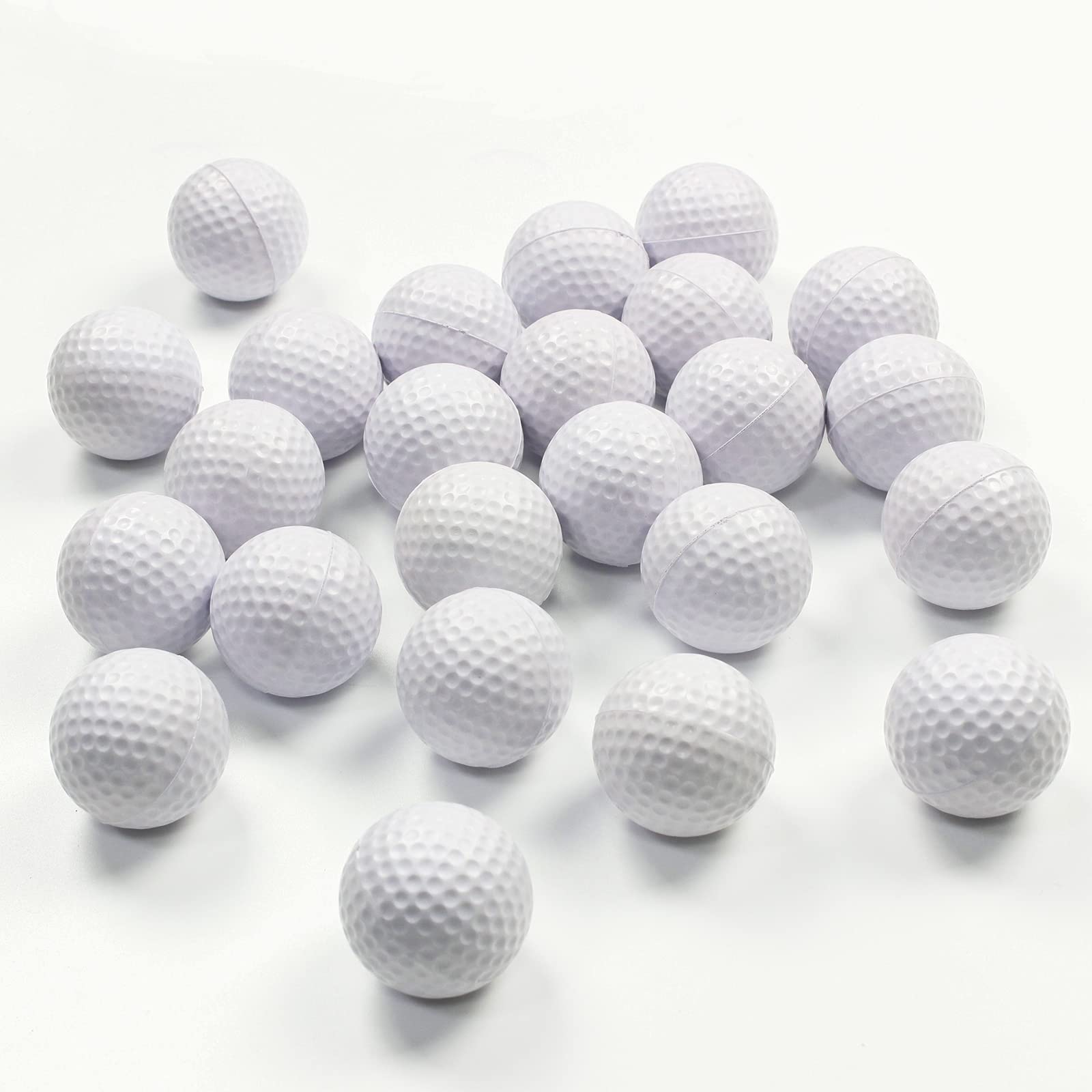 KofullFoam Golf Balls, 24/50 Pack Realistic Feel and Limited Flight Soft Training Balls for Indoor or Outdoor