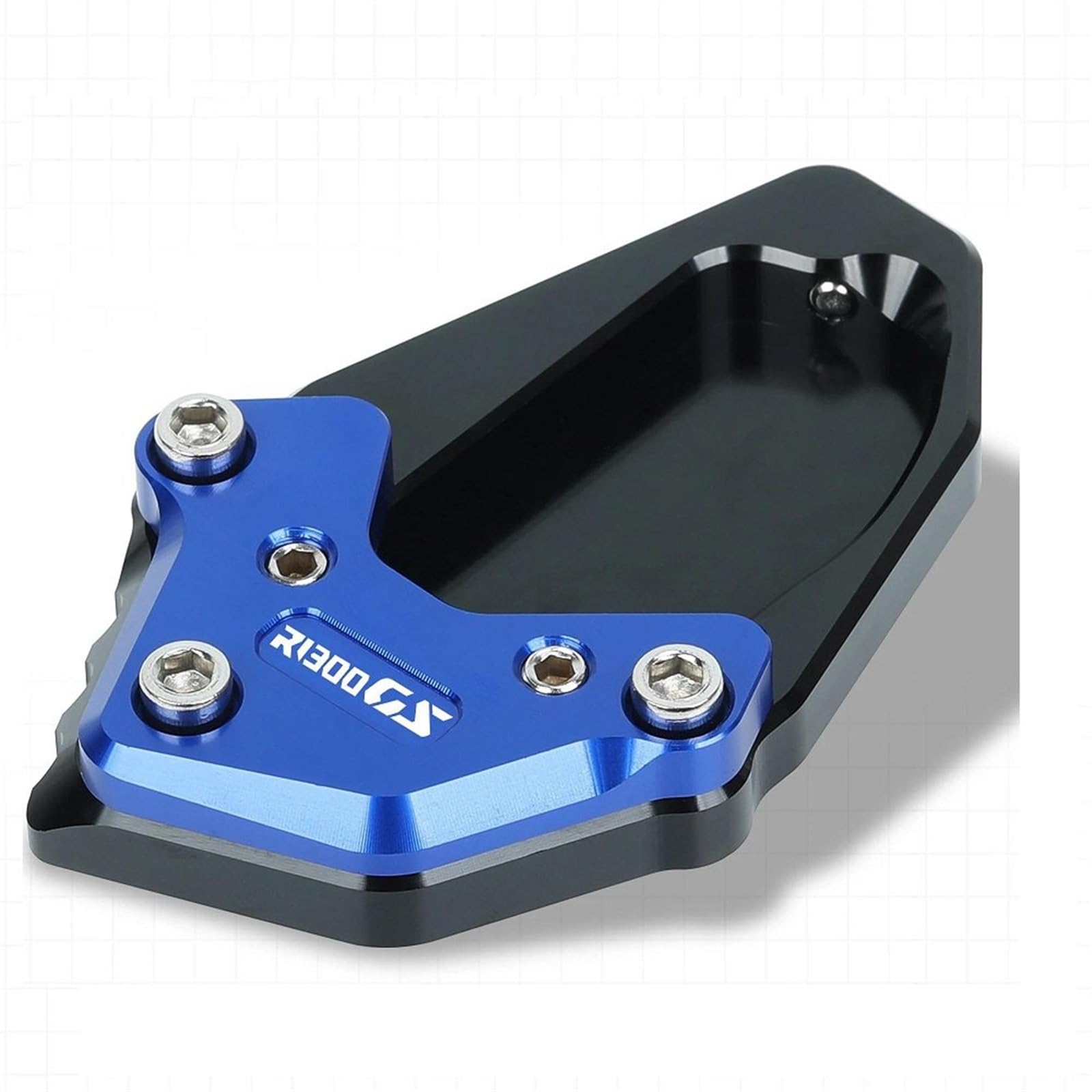 LYBH Motorcycle Kickstand Pad For BMW GS1300 R 1300 GS R1300GS ADV Adventure 2023 2024 Extension Kickstand Foot Pad Support Kickstand Enlarger(BLUE)