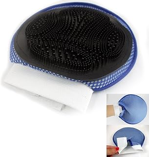 Pet Grooming Brush Mitt Glove Deshedding Dog Cat Hair Remover Message Shedding