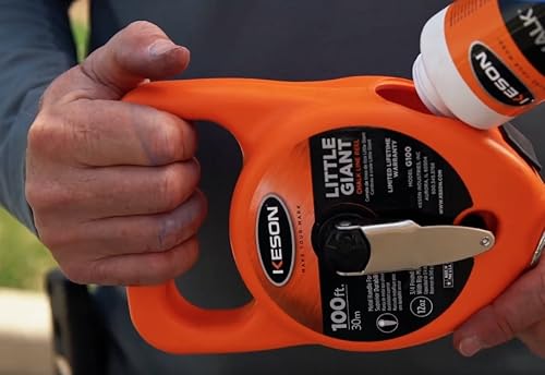 Miniatura 10 de Keson P100BKT - Carrete de línea de tiza, cuerda de 0.069 pulgadas, capacidad de 2 a 4 onzas, 100 pies (paquete de 30)