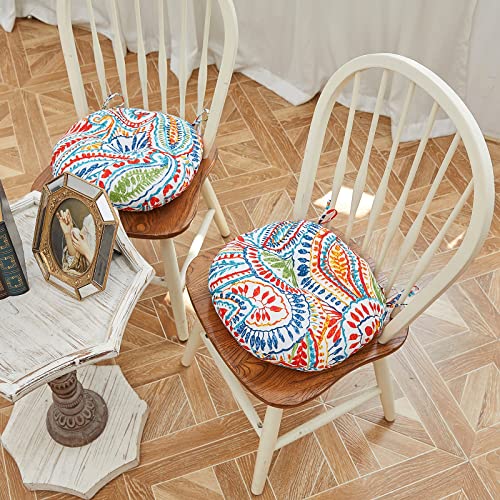 Jmgbird Outdoor Round Bistro Chair Cushions, 15 Inch Round Seat Cushions For Outdoor Patio Chairs, Pack Of 4 #TOP2