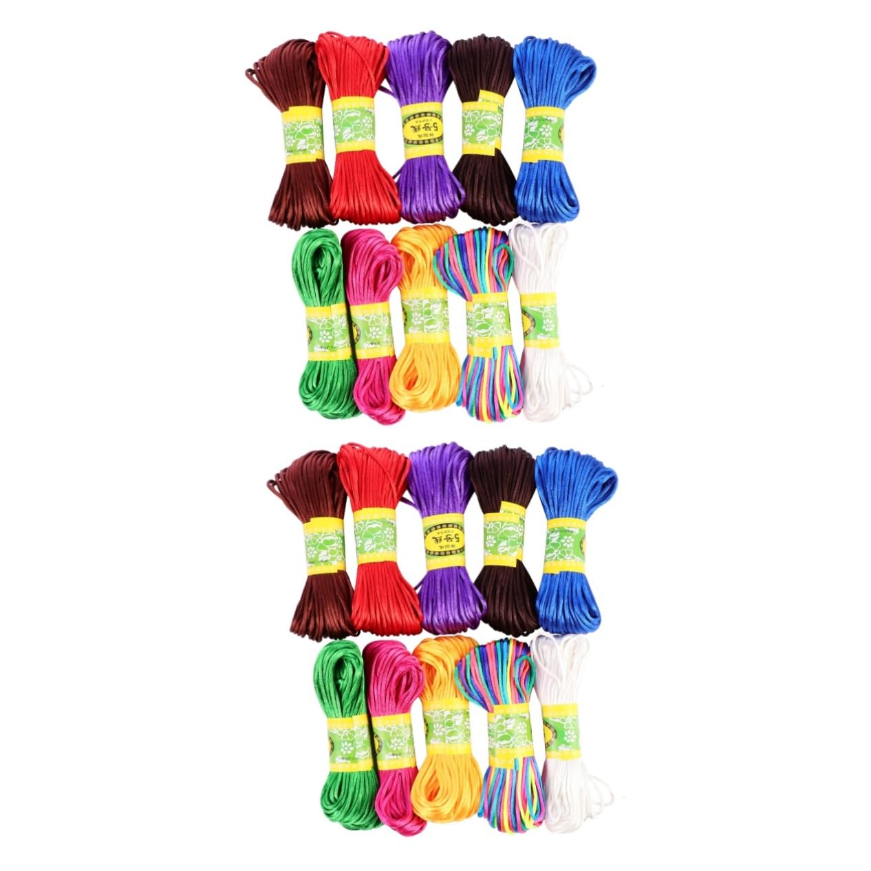 HOMSFOU 2 piezas Cuerda de para Nudos Chinos de Cordón DIY para Pulseras Macramé y Joyería Artesanal Colores Surtidos Color Aleatorio Color Aleatorio