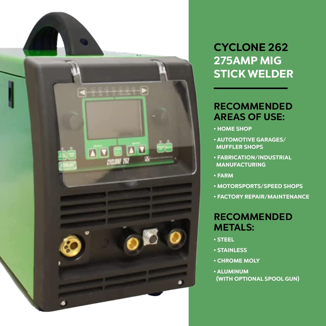 CYCLONE 262 275 Amp MIG STICK Welder 110v / 220v Dual Voltage