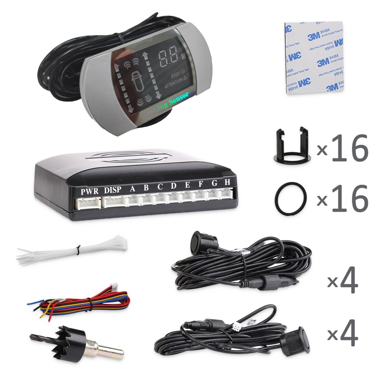 RIDEX 2621A0007 Sistema di assistenza al parcheggio anteriore e Posteriore con sensore