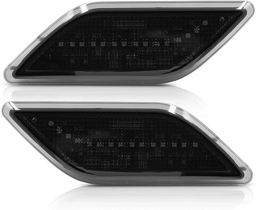 Miniatura 3 de Lentes ahumadas LED blancas para parachoques delantero lateral Kit de luces de marcador lateral para Mercedes-Benz W212 Clase E Pre-LCI E350 E550