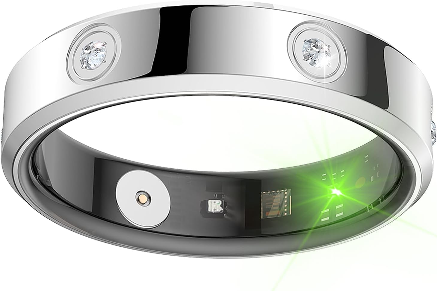 Smart Ring Women Fitness Ring Pedometer Heart Rate Monitor Sleep Tracker Step Counter Fitness Tracker for Sports Time, Distance, Calories Compatible with Android iOS