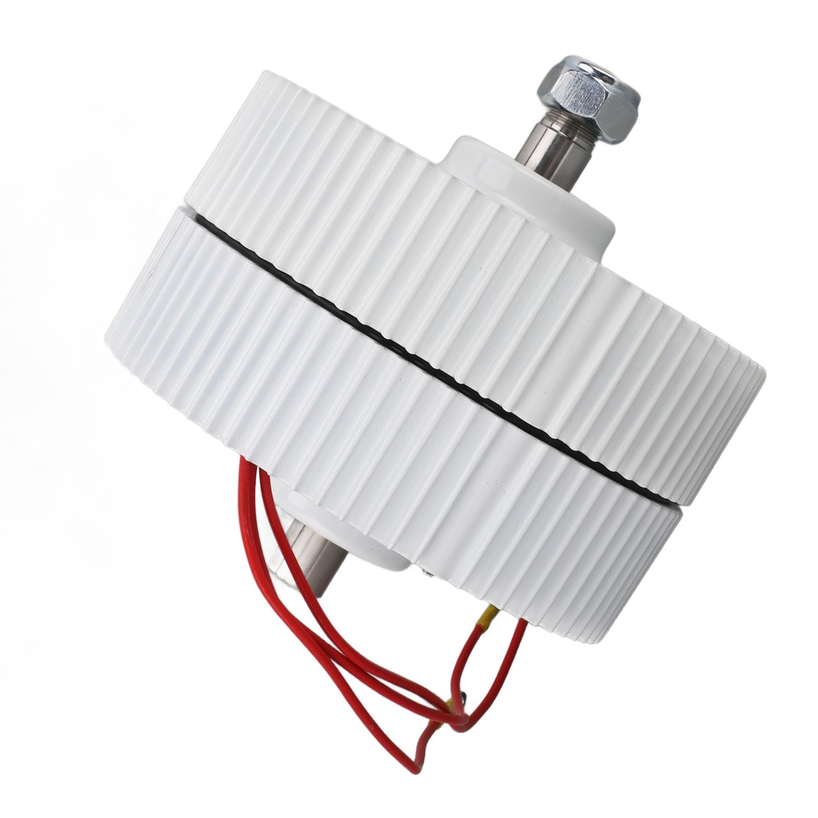 Yosoo Health Gear Generatore a Doppio Albero da 48 V, Generatore Sincrono a Magneti Permanenti con Uscita CA Trifase, Lubrificazione a Grasso, Corpo Compatto in Lega di Alluminio per Turbina Eolica