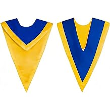 Unisex Adult V-Neck Graduation Stole Academic Hood Bachelor UK University College Church Clergy Stoles for 2026 High School College University Graduates