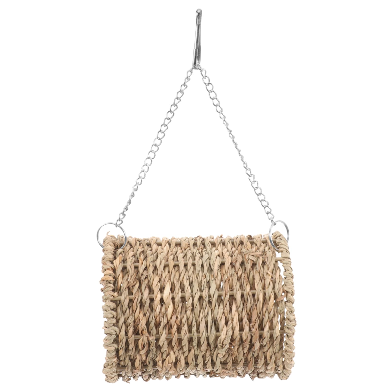 YARNOW 2pcs Pet Hanging Hammock Steps Multi Hamster Accessories Hamster Hanging Bed Hamster Stuff Hamster Cradle Play Woven Straw Nest Toys Parrot Tunnel Small Hideout Ferrets Xuan Feng