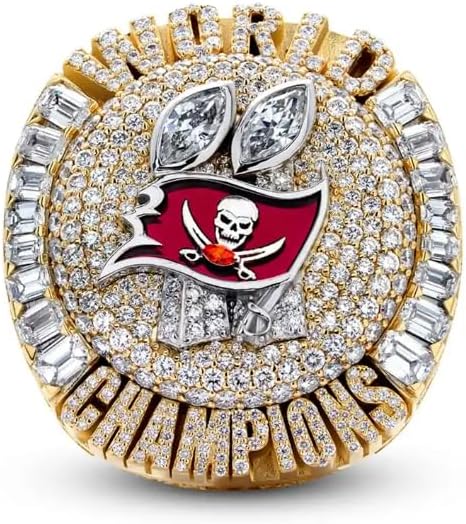 NATIONAL FOOTBALL CHAMPIONSHIP RING 2020 Tampa Bay WITH WOOD BOX GIFT FOR CHRISTMAS AND BIRTHDAY