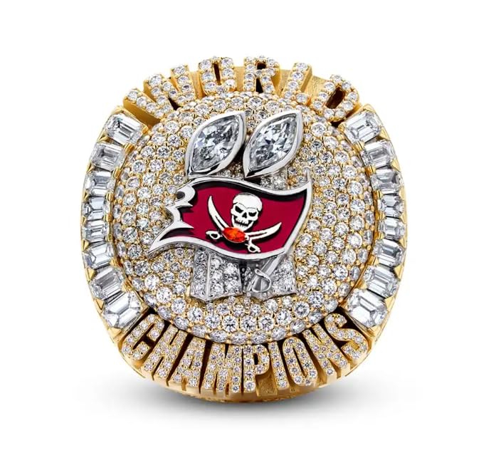DmiTesoros NATIONAL FOOTBALL CHAMPIONSHIP RING 2020 Tampa Bay WITH WOOD BOX GIFT FOR CHRISTMAS AND BIRTHDAY (9)