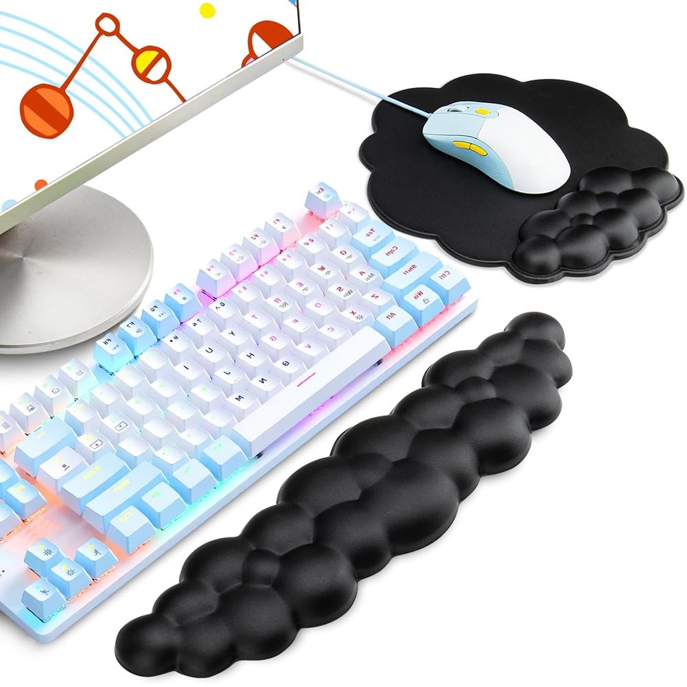 KIT REPOSE-POIGNET CLOUD Repose-Poignet Ergonomique Pour Clavier Repose Po3908 395894610288