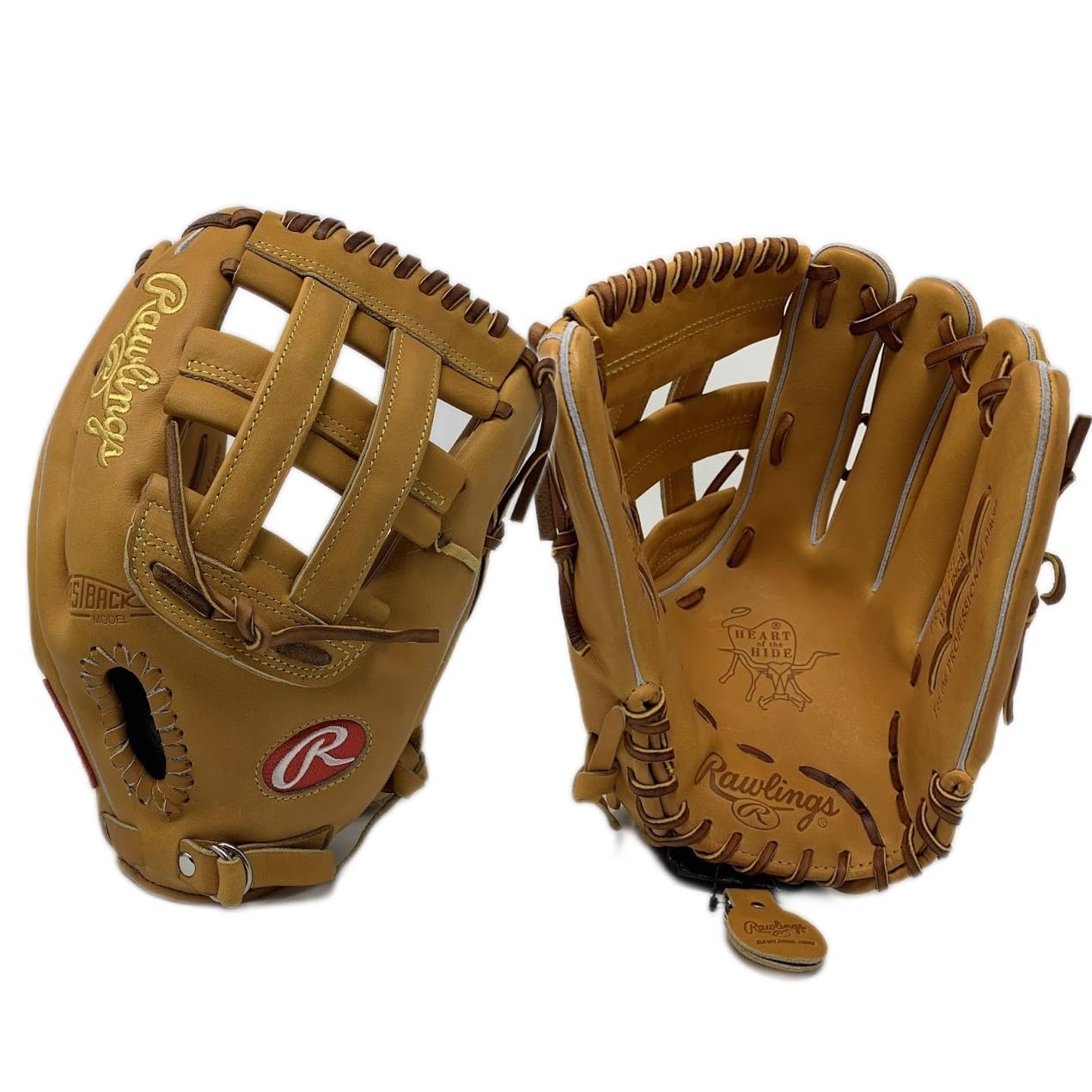 Rawlings Heart of The Hide PRO27HF Baseball Glove 12.75 Inch Pro Stiff Tan Right Hand Throw Standard Fit
