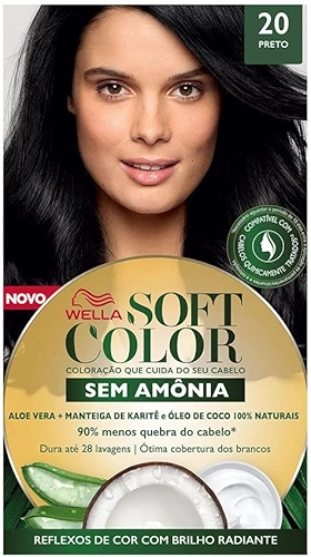 Tintura Semi Permanente 20 Preto Unit, Soft Color