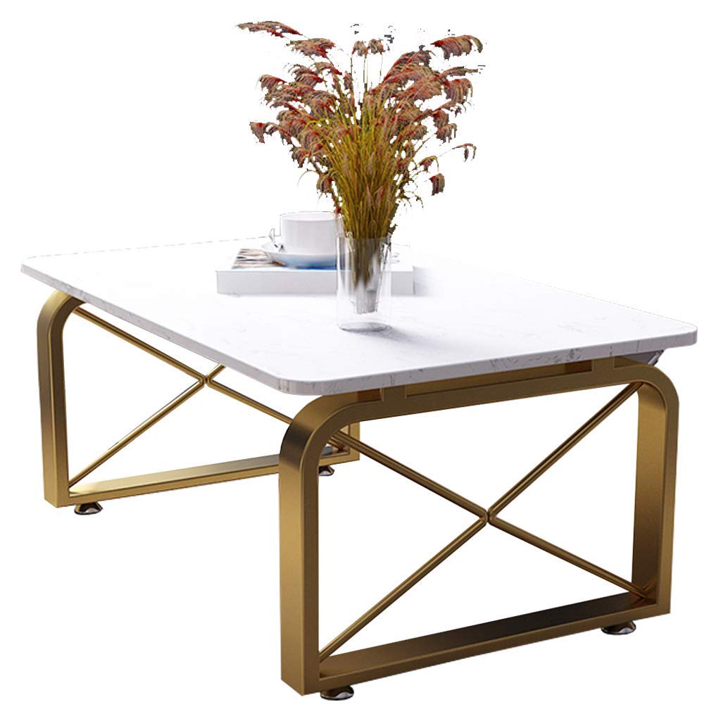 Table de centre design en marbre avec pieds en métal et plateau rond de luxe