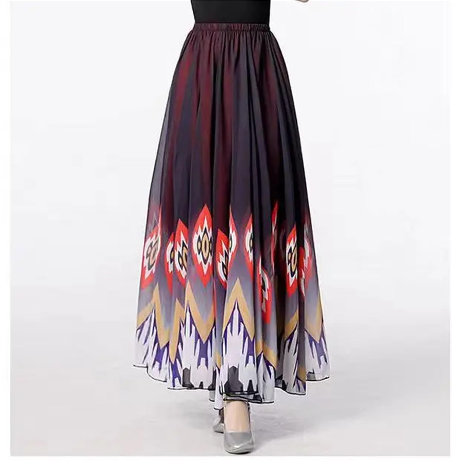 Vestidos de danza flamenca clásica for mujer, faldas baile escénicas 720 grados para Bailar Flamenco