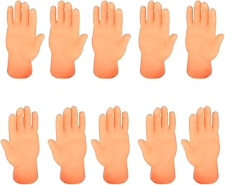 10Pcs Little Hands Finger Puppets Mini Plastic Hands for Fingers Doll Hands Little Hands on a Stick Miniature Small Hands Tic Tok Party Favors