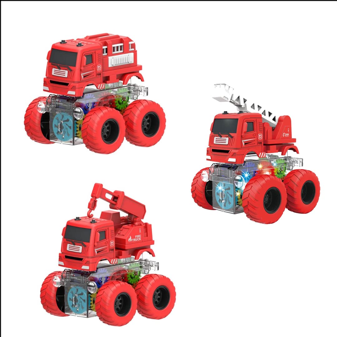 Jack Royal Friction Gear Fire Engine Tanker Toy with Flashing Lights, Best Gift for Boys and Girls Above 2 Years Old (2 PC Set) (B0C538DK5P) Amazon Price History, Amazon Price Tracker