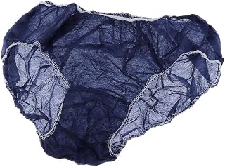 Ropa interior desechable de tela no tejida para hombres y mujeres, transpirable, cómoda, unisex, perfecta para viajes, camping, posparto, spa de belleza, color azul