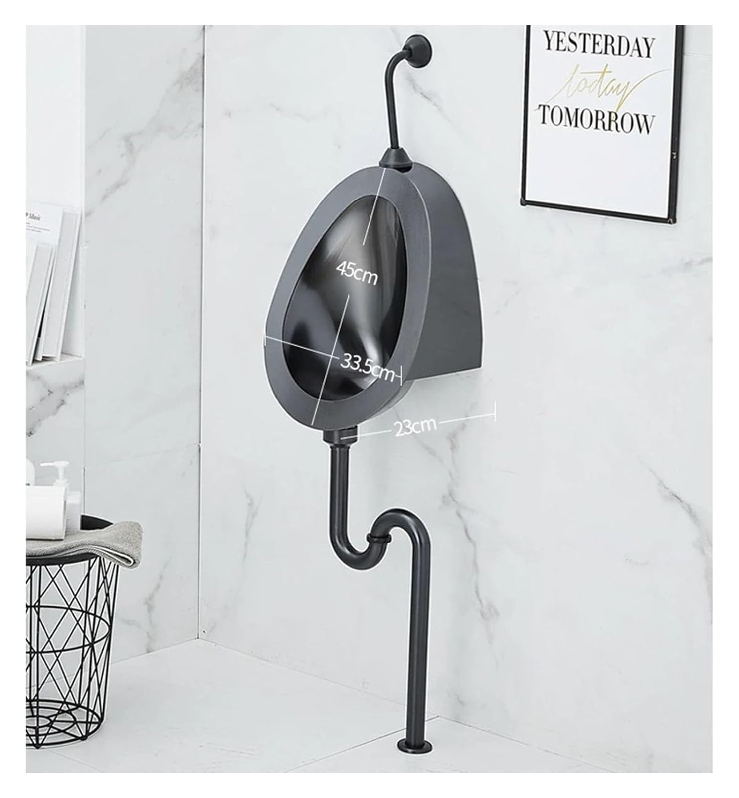Orinal de pared de acero inoxidable 304 para hombre con sensor inteligente para uso de alta eficiencia en hoteles y baños públicos