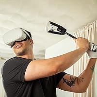 Vista 7 de GimmeVR VR Golf Club Handle Accessory Compatible with Oculus Quest 2 and Rift S, Realistic Grip Handle Attachment with Weighted Balance, Golfing