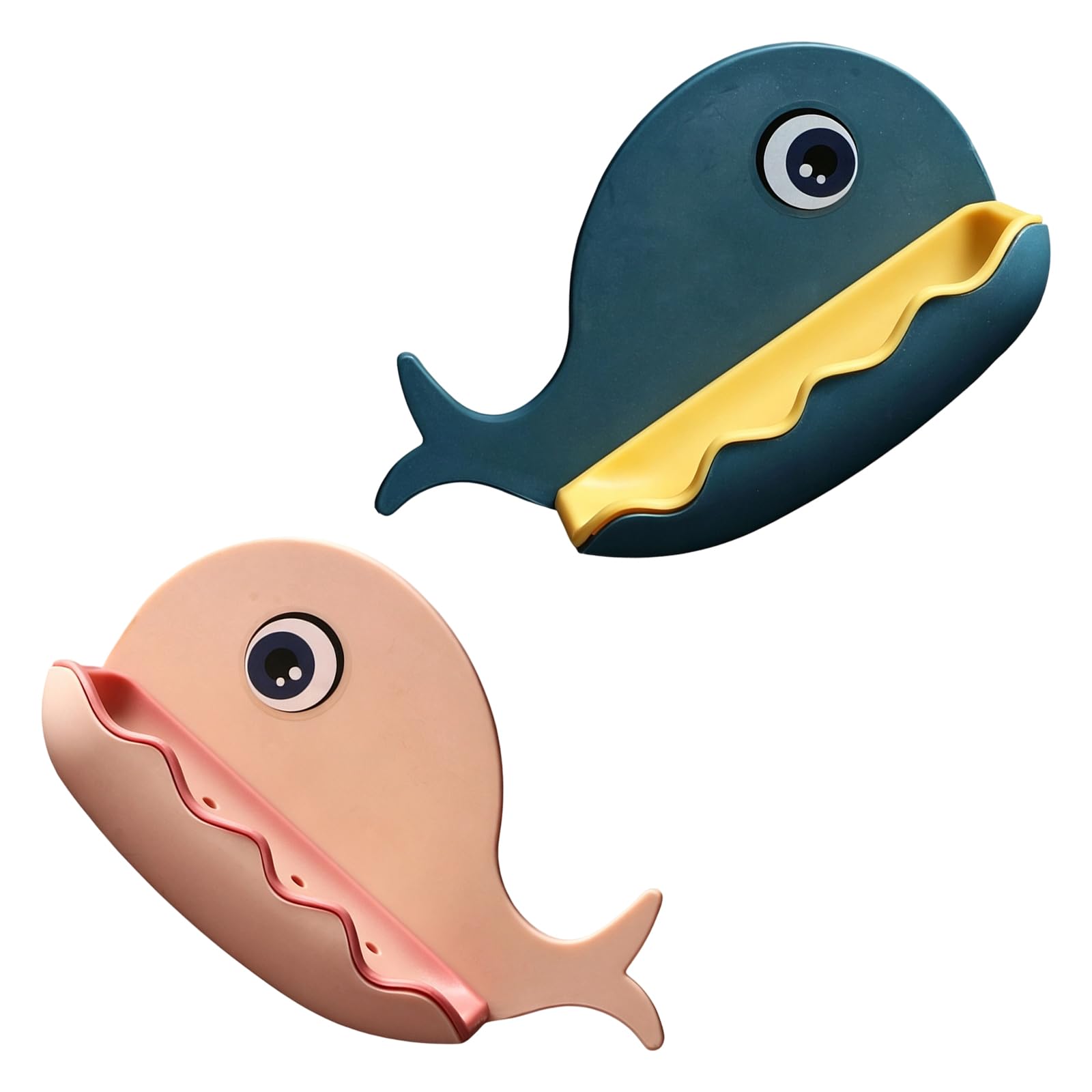 Whale Themed Bathroom Shelf Watertight Wall Mount Soap Dishes Drillless Required Easy Installation Soap Dishes Shower Organizers Drillless