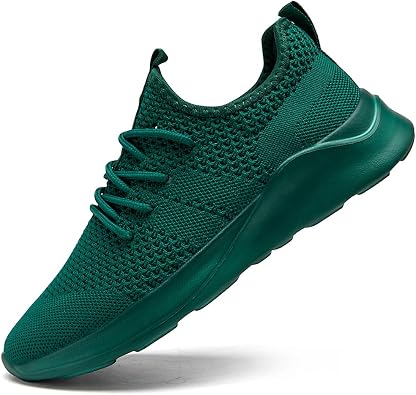 EGMPDA Women's Knitted Breathable Trainers | Breathable knitted mesh, lightweight flexible sole, slip-on lace-up, for walking, gym, running, casual daily wear