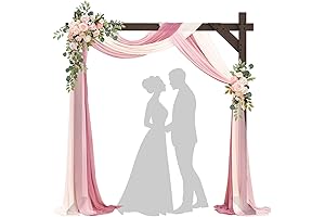 Chamvis 7.48ft Wooden Wedding Arch: Stunning Square Arbor for Indoor and Outdoor Ceremonies