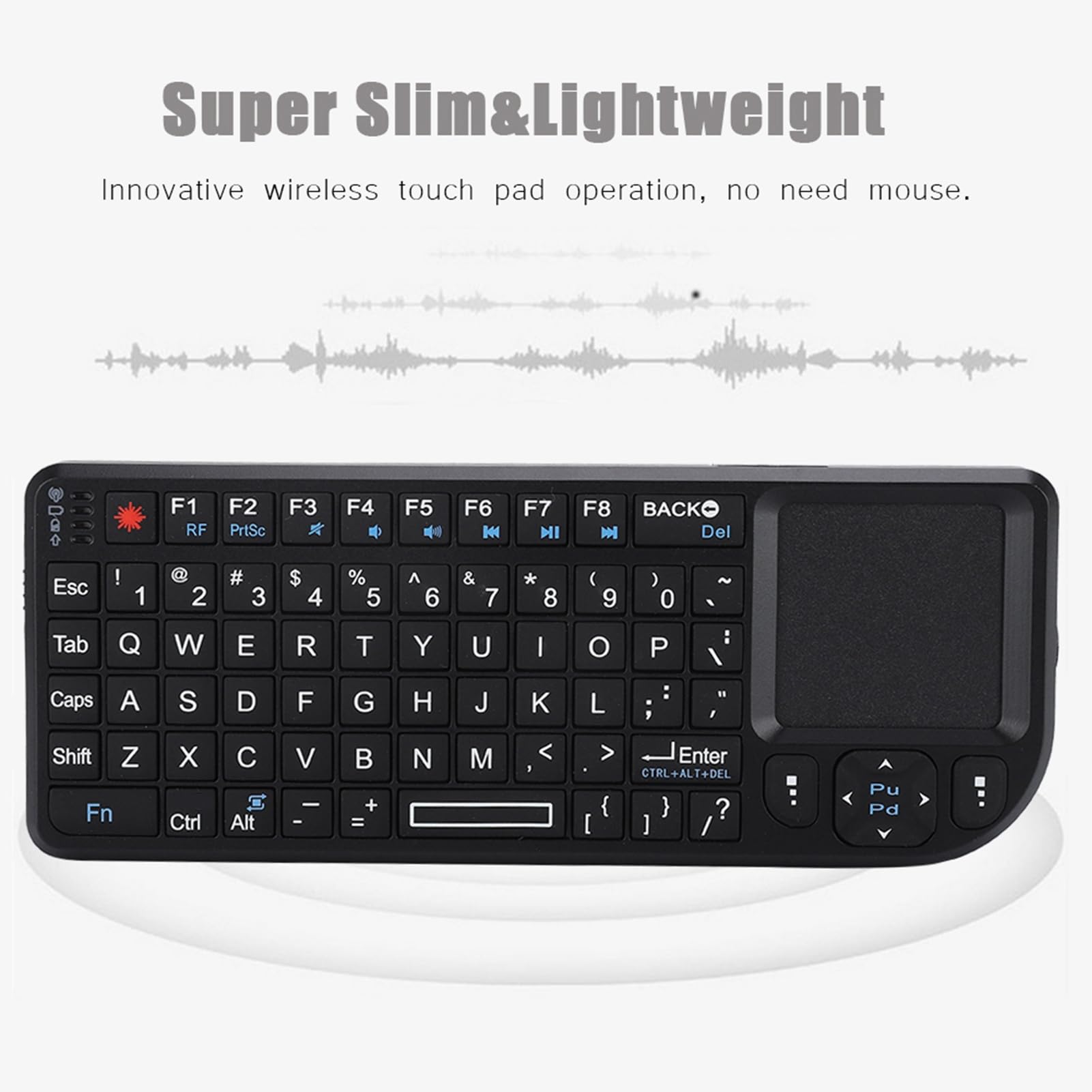 Mini Bezprzewodowa Klawiatura Bezprzewodowa i Myszy Touchpad Myszy, Ultra Cienki Klawiatura USB dla dla 360
