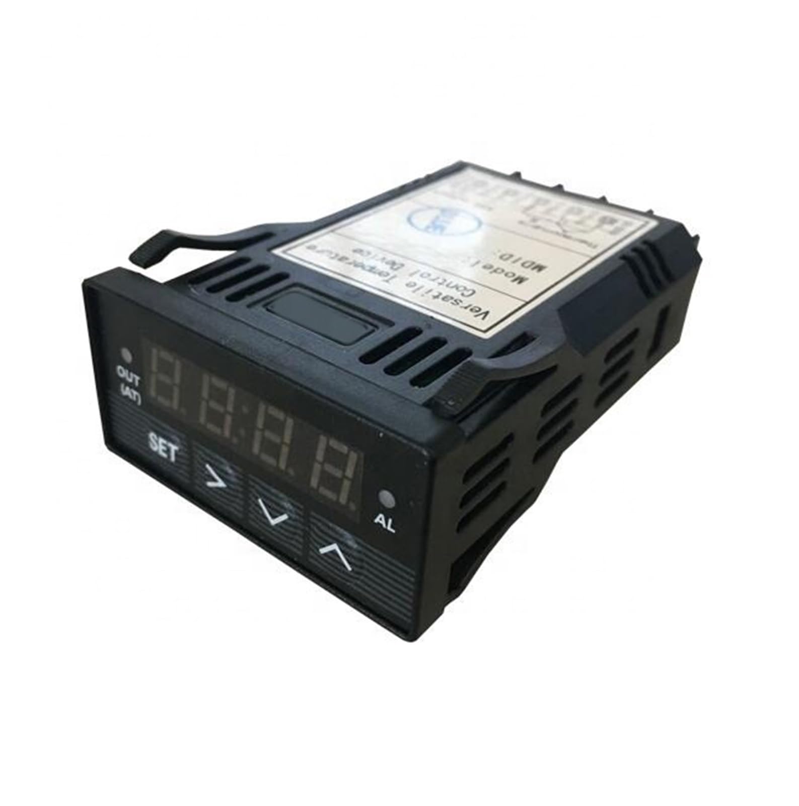 XMT7100 48 * 24mm DC24V PID Regolatore di temperatura Termostato intelligente Display digitale Uso industriale 1300C con uscita allarme(Black aluminum Box)